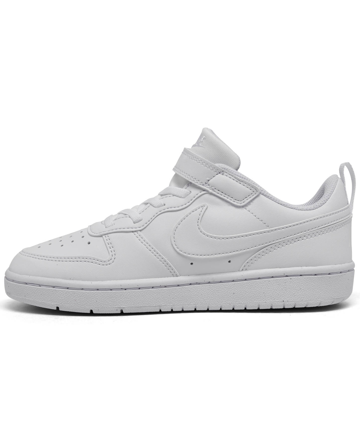 Nike Little Kids Court Borough Low Recraft Adjustable Strap Casual Sneakers From Finish Line - White