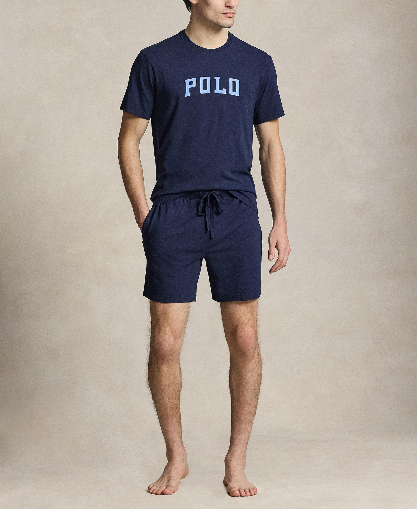Polo Ralph Lauren Men's Regular-Fit Pajama Shorts - Cruise Navy/Harbor Island Blue