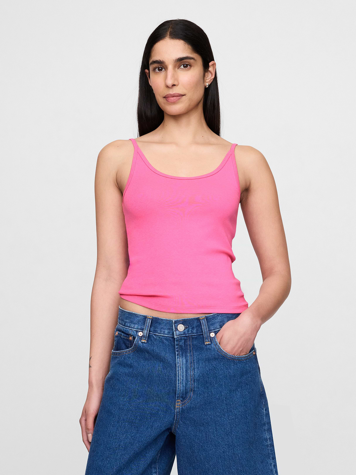 Modern Crop Cami - Phoebe pink