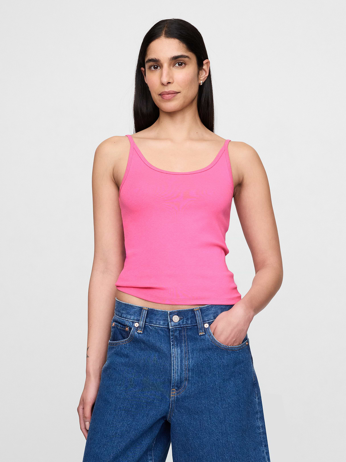 Modern Crop Cami - Phoebe pink