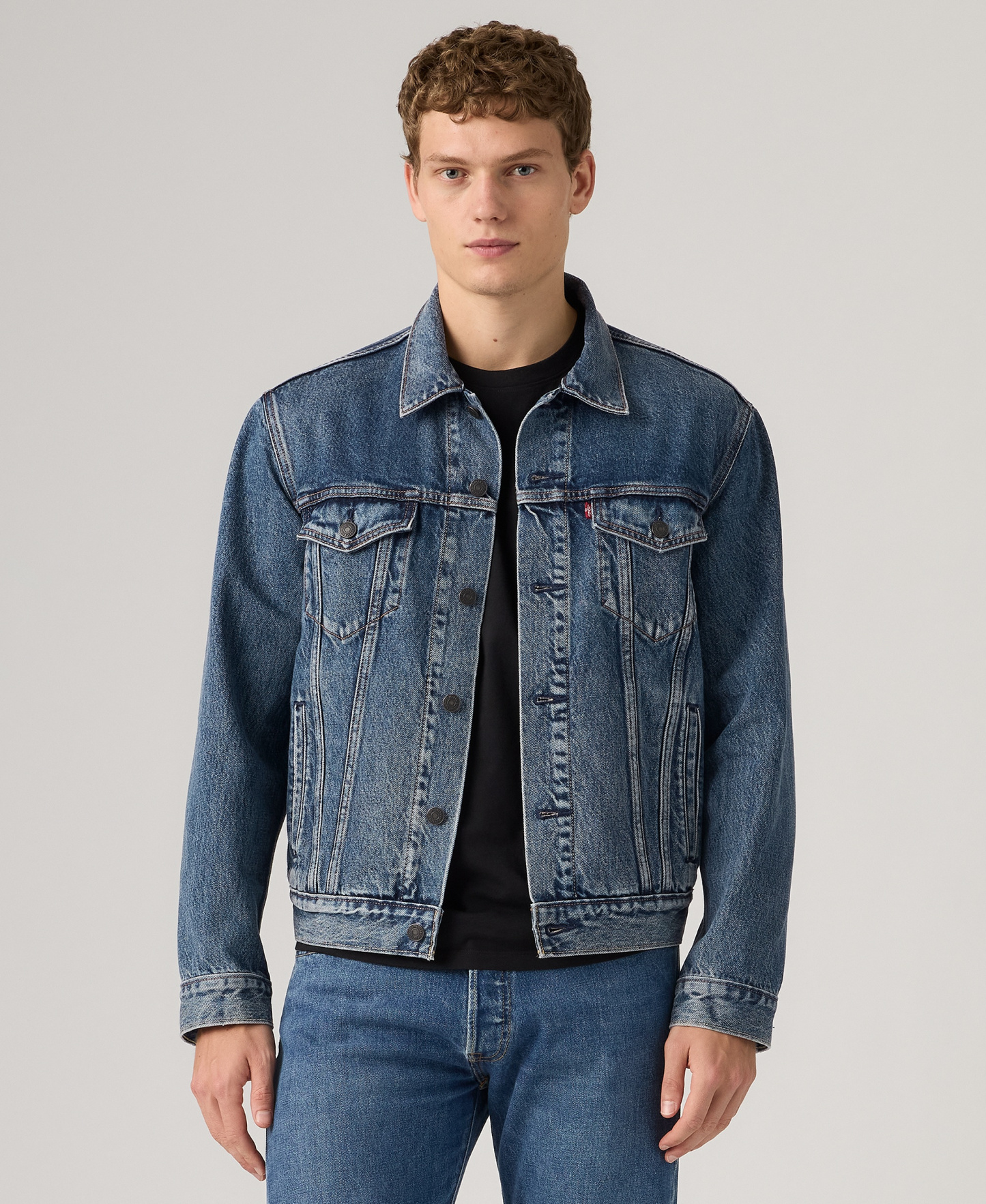Levi's Men's Regular-Fit Stretch Denim Trucker Jacket - Lombard