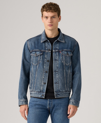 Levi's Men's Regular-Fit Stretch Denim Trucker Jacket - Lombard