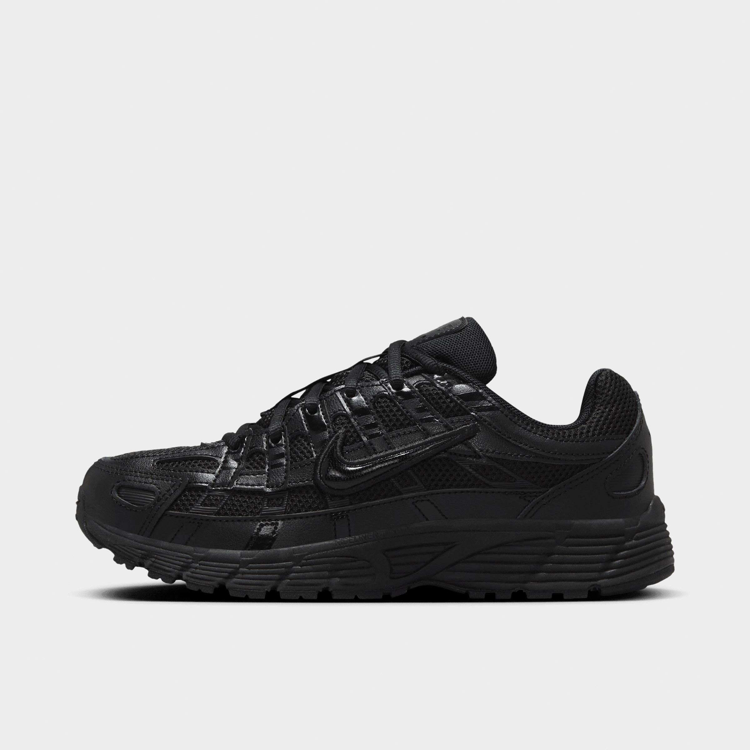 Big Kids' Nithtke P-6000 Casual Shoes - Black - Left shoe facing left. Outside of the shoe.