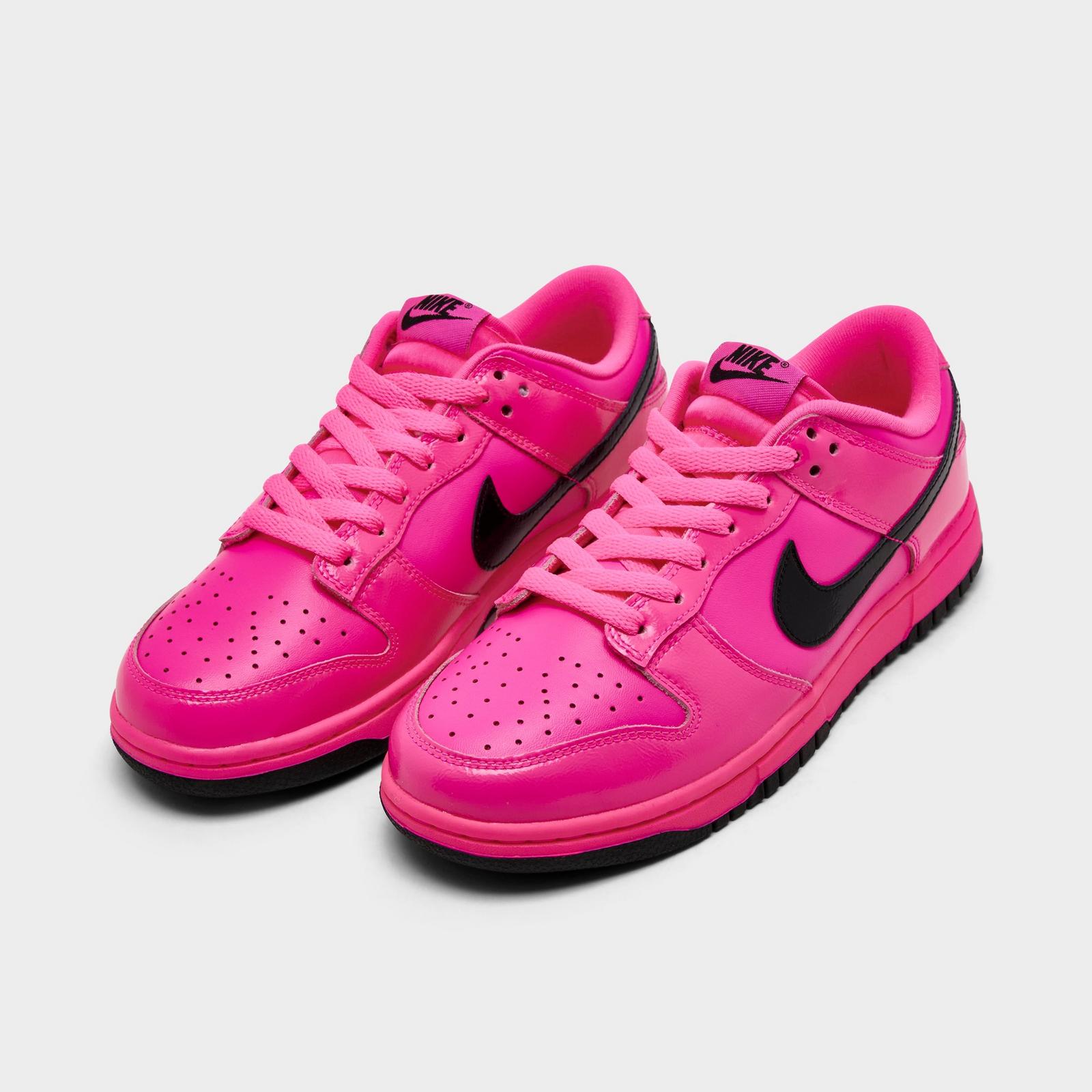 Women's Nike Dunk Low WNBA 30th Casual Shoes - Pink Blast/Black/Pink Blast