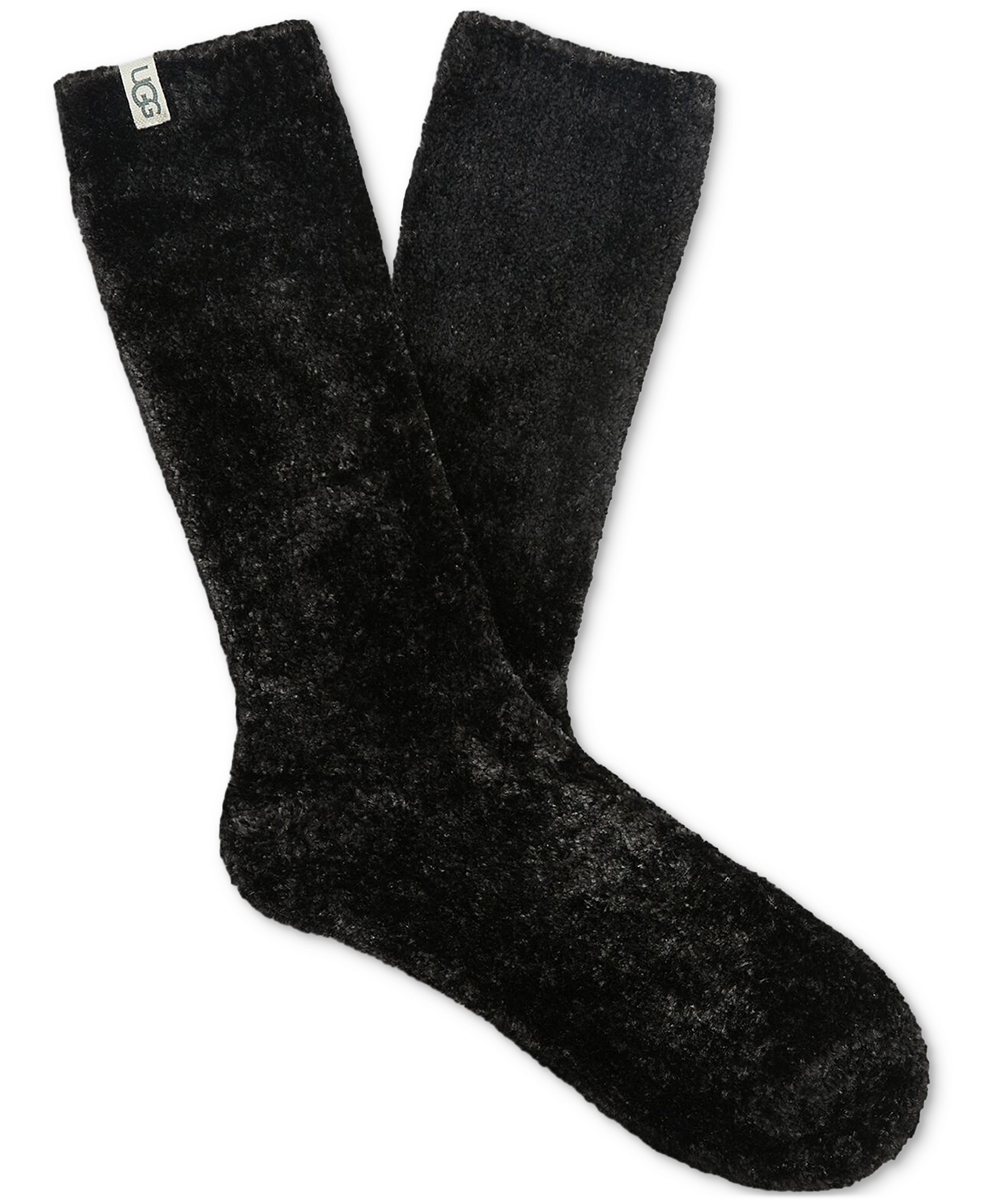 UGG Women's Leda Cozy Knit Crew Socks - Black