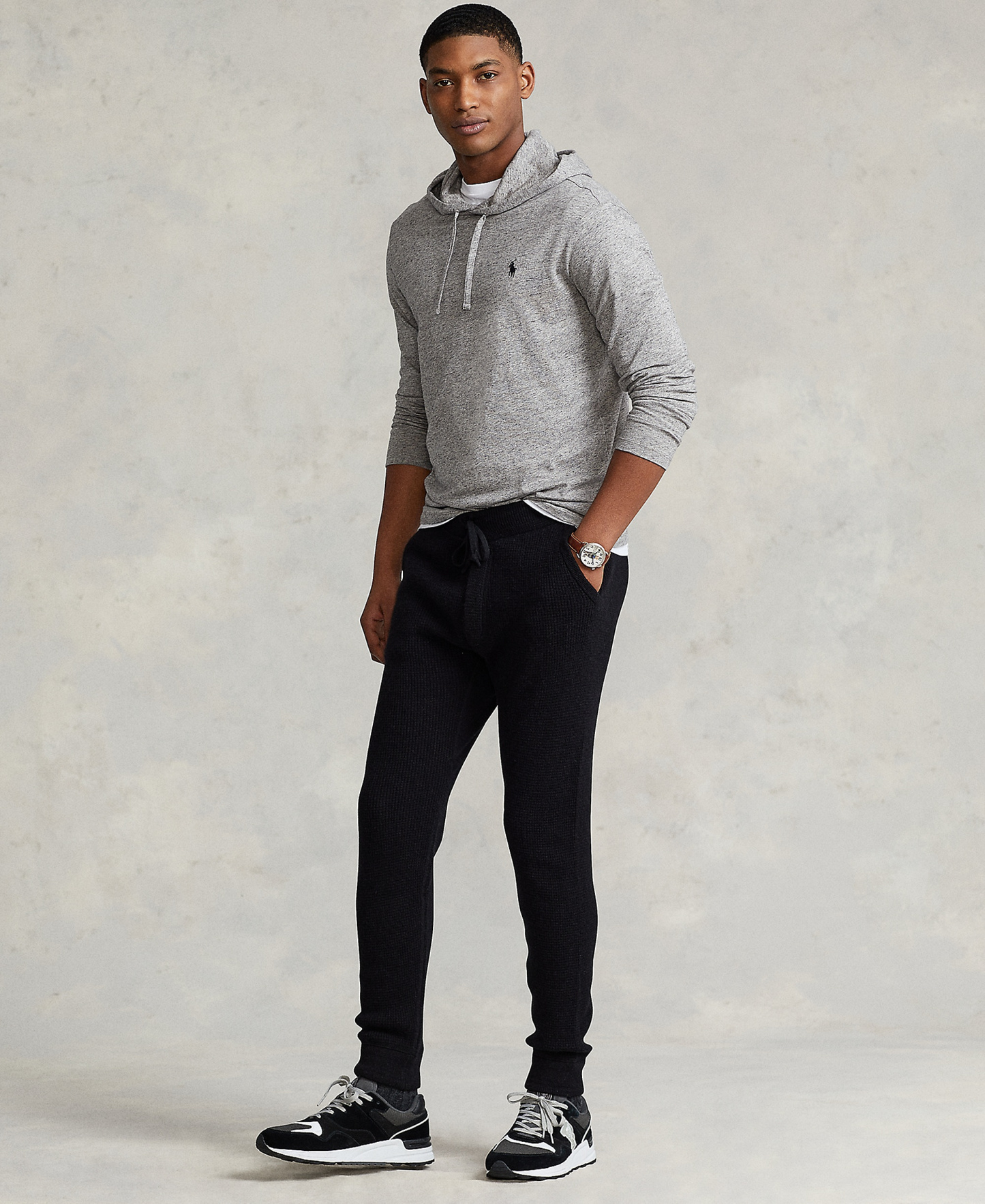 Polo Ralph Lauren Men's Hooded Jersey - Gray
