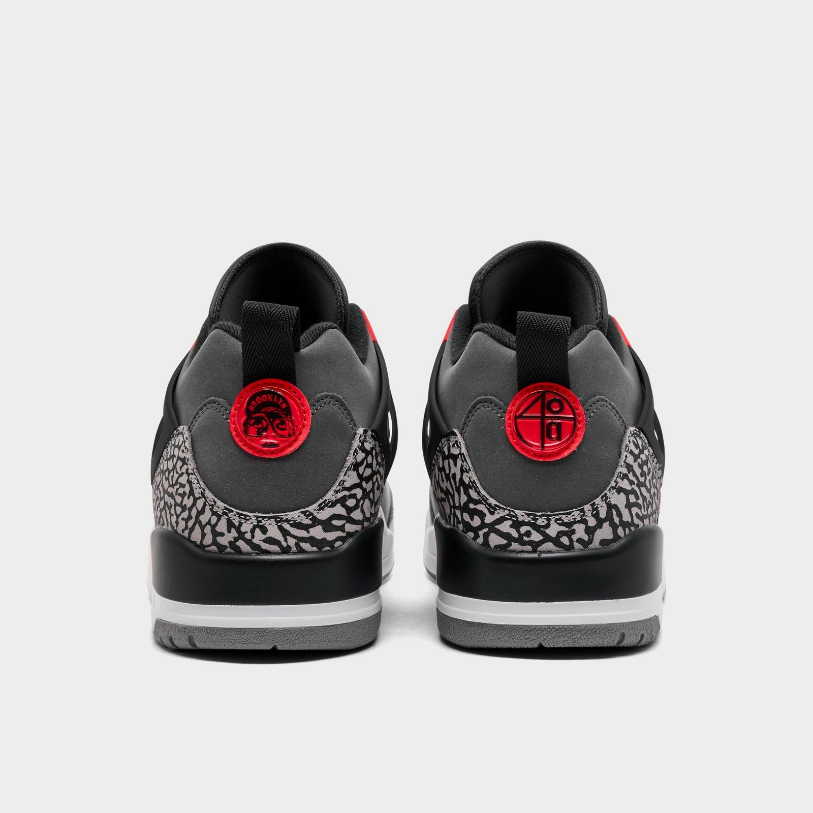 Men's Jordan Spizike Low Casual Shoes - Dark Grey/Infrared/Black - view 4