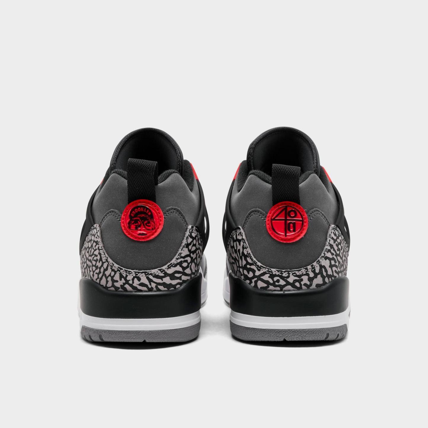 Men's Jordan Spizike Low Casual Shoes - Dark Grey/Infrared/Black - view 4