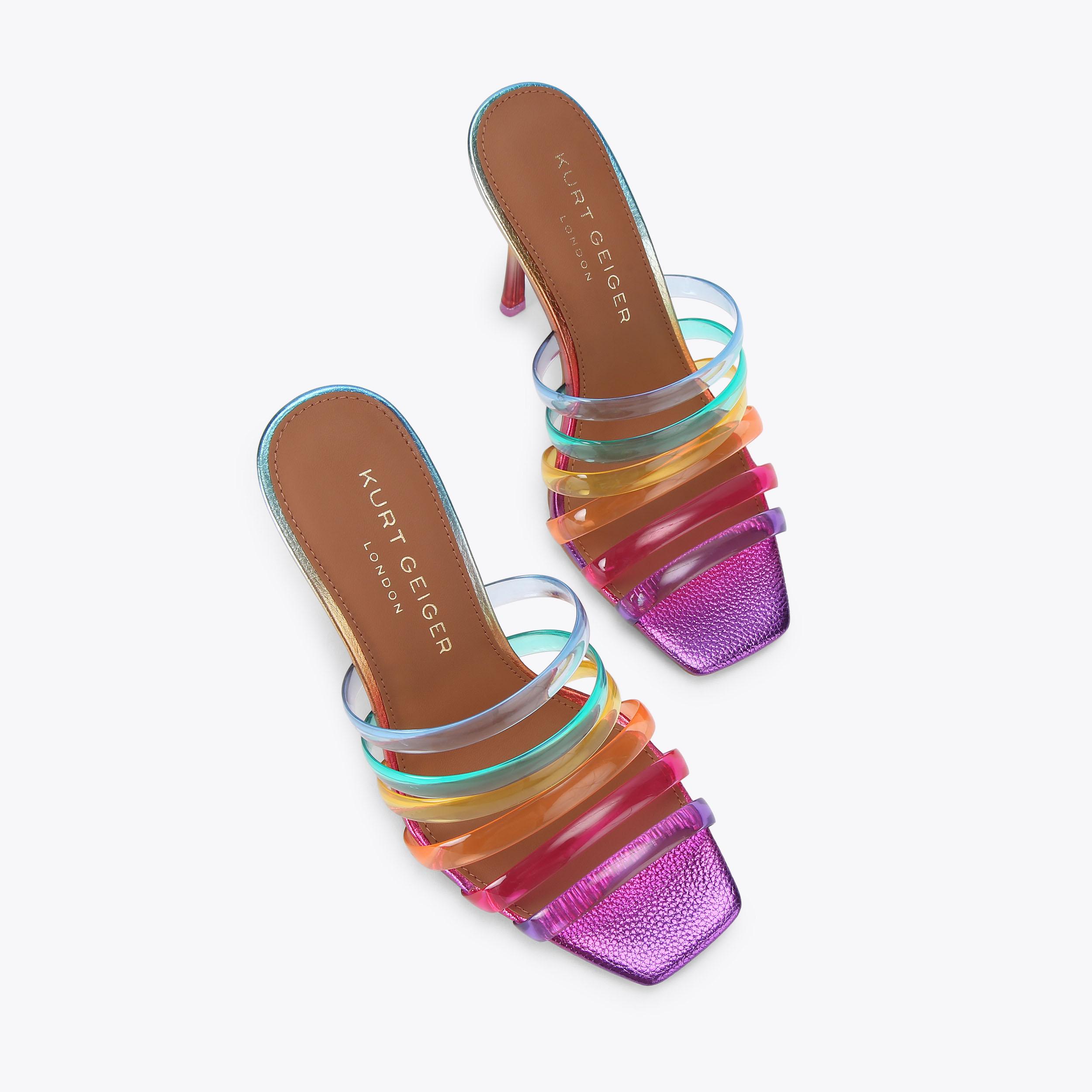 Kurt Geiger London Rainbow Jelly Strap Sandal - Multi Colored - view 3