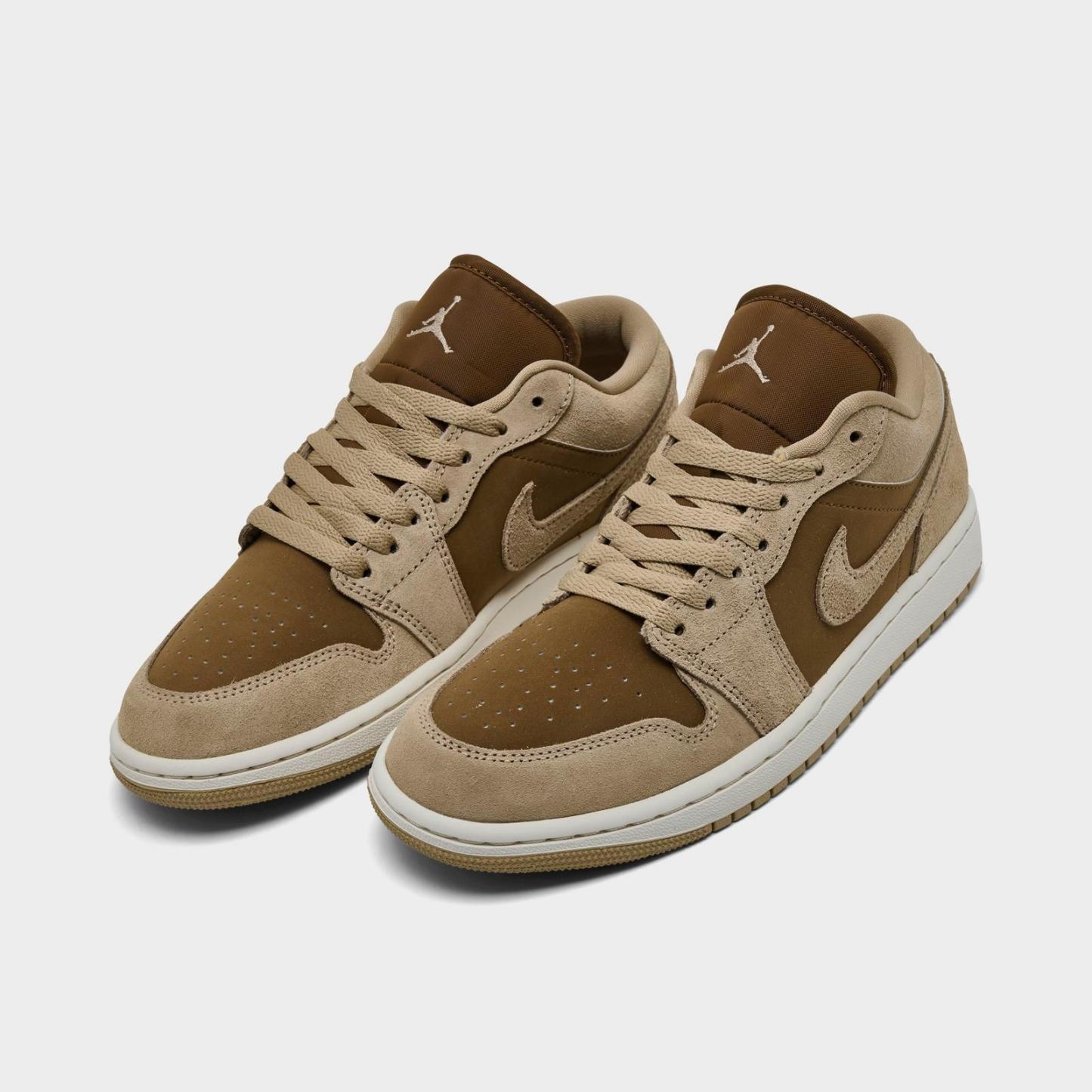 Women's Air Jordan Retro 1 Low Casual Shoes - Legend Medium Brown/Chalk/Light British Tan - view 2