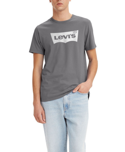 Levi's Men's Graphic Logo Batwing Short-Sleeve T-shirt - Gray