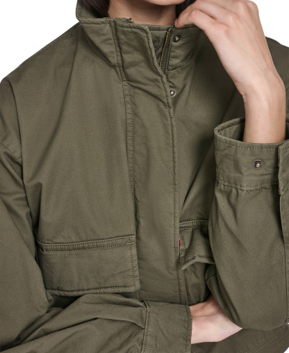 Levi's Women's Cropped Surplus Jacket - Olive