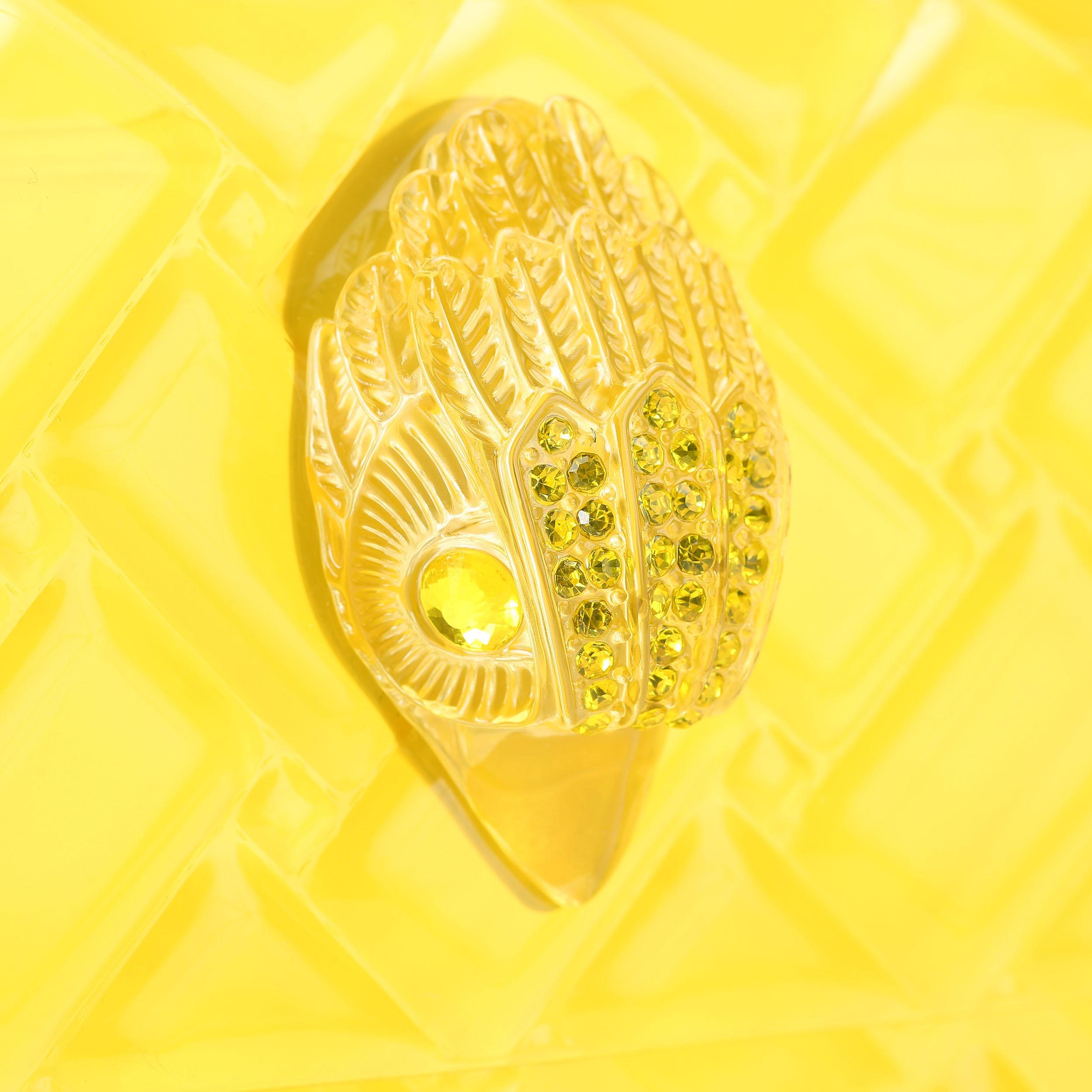 Kurt Geiger London Kensington Jelly Shoulder Bag - Yellow - view 5