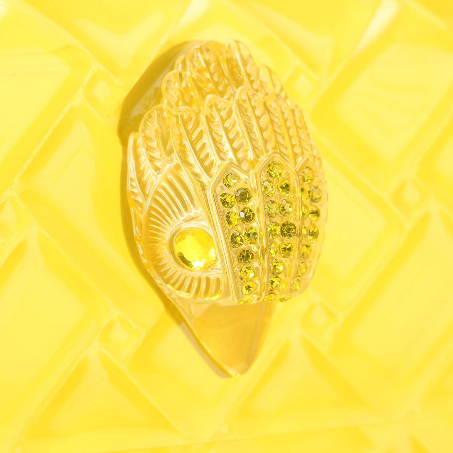 Kurt Geiger London Kensington Jelly Shoulder Bag - Yellow - view 5
