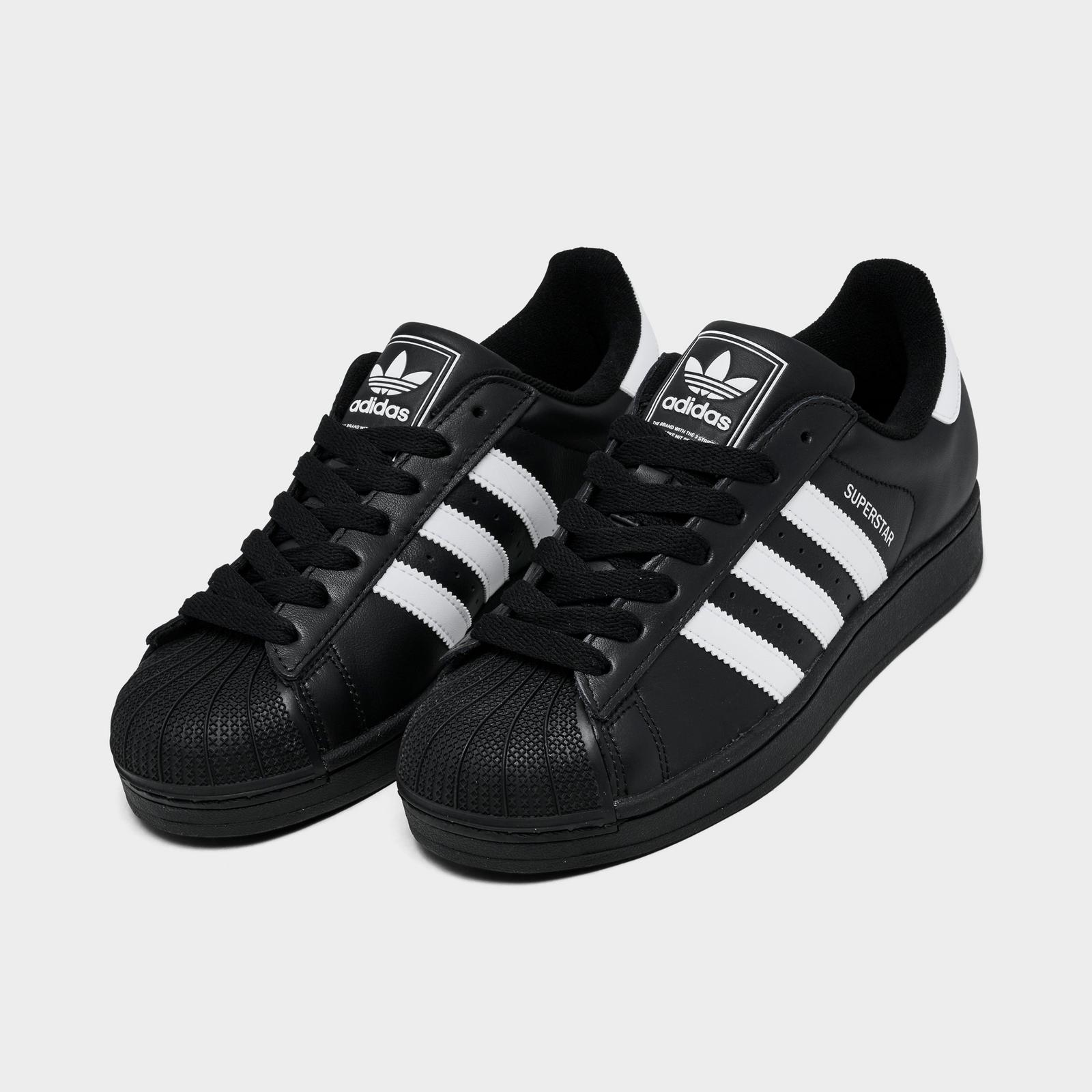 Women's adidas Originals Superstar II Casual Shoes - Core Black/White/Core Black - view 2
