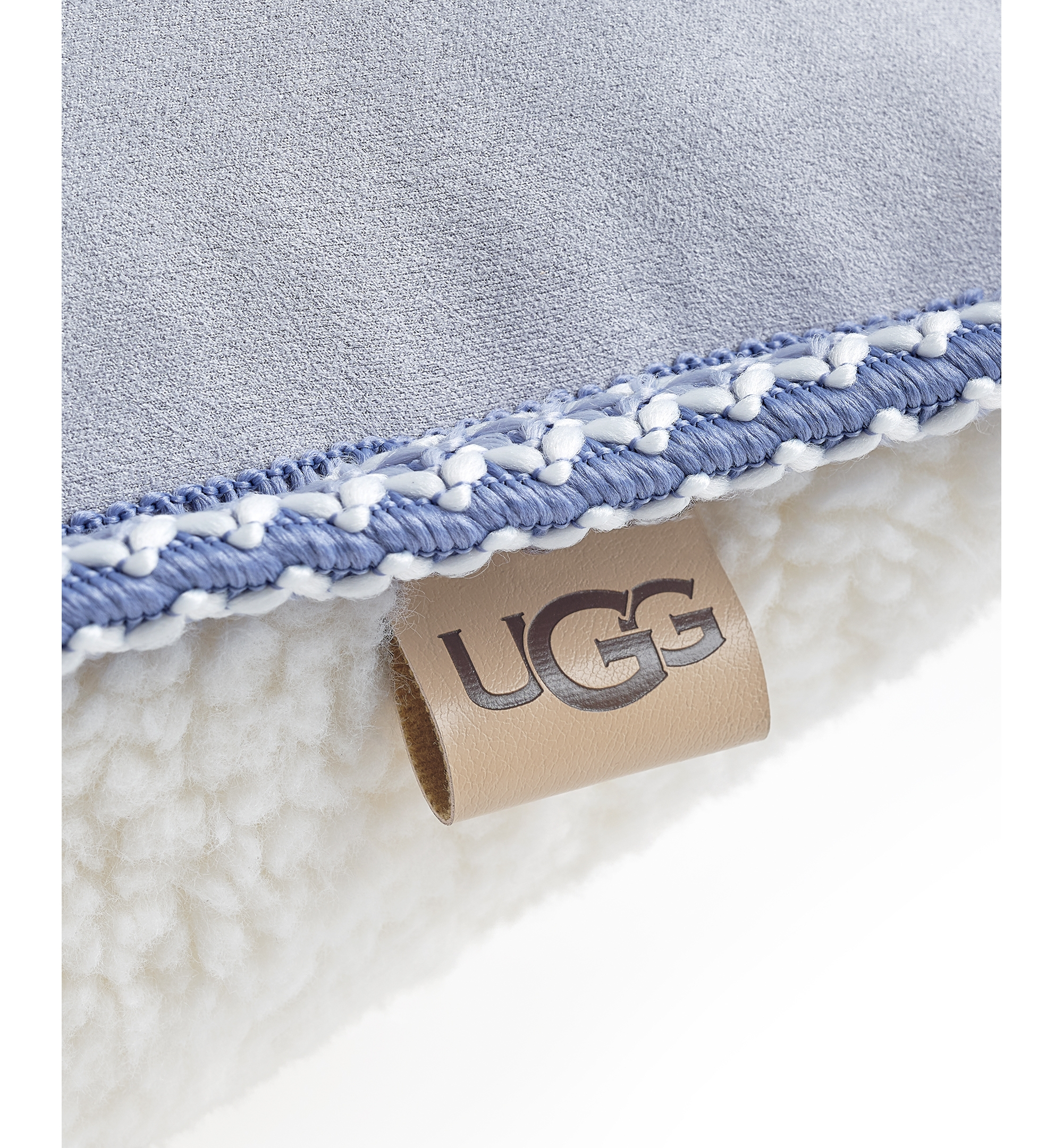 UGG® Kirkwood UGG Braid Decorative Pillow, 20" x 20" - Misty Wisteria