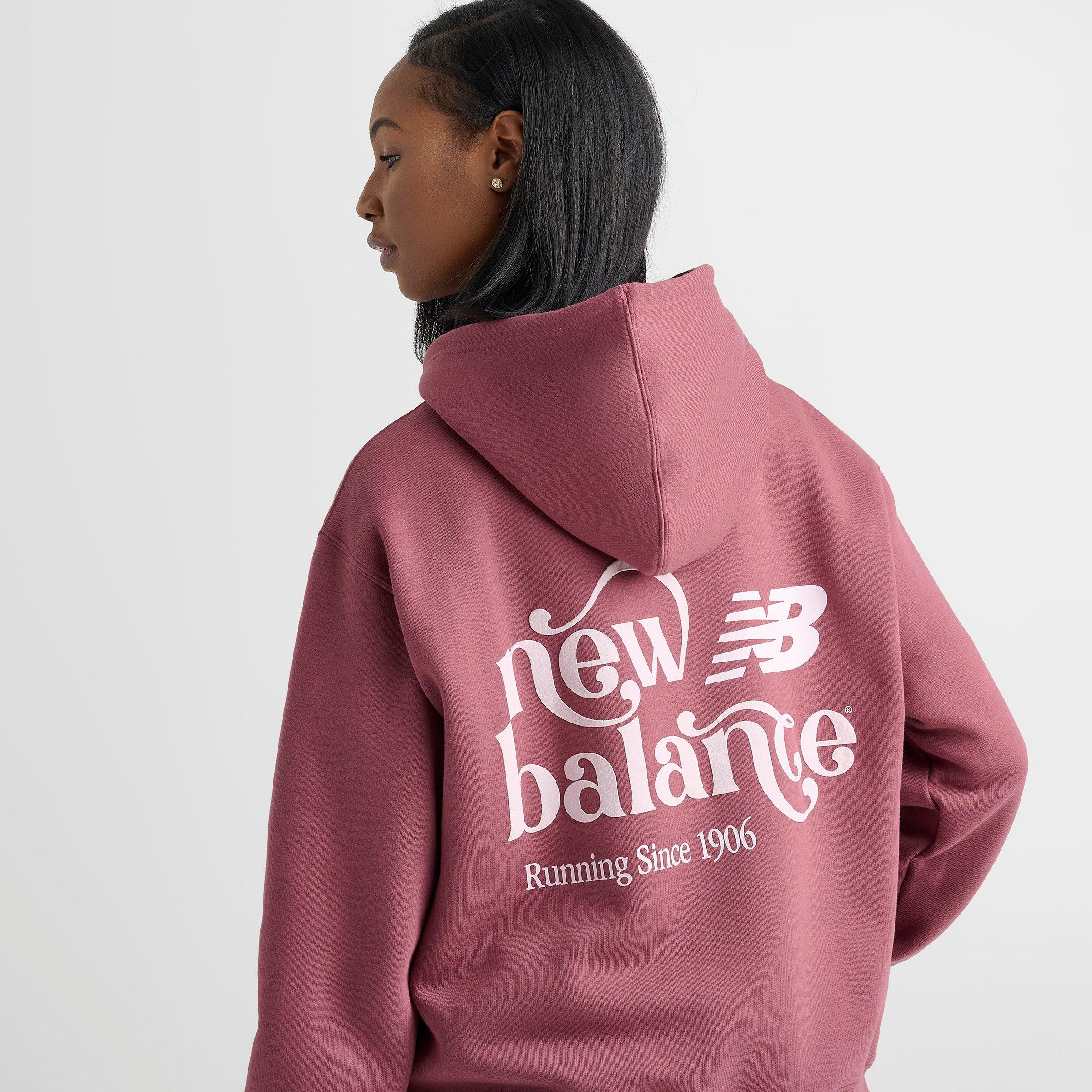 Women's New Balance Flow Logo Hoodie - Washed Burgundy - view 5