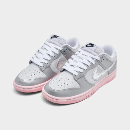 Women's Nike Dunk Low LX Casual Shoes - Photon Dust/Pink Foam/Medium Soft Pink/Metallic Silver