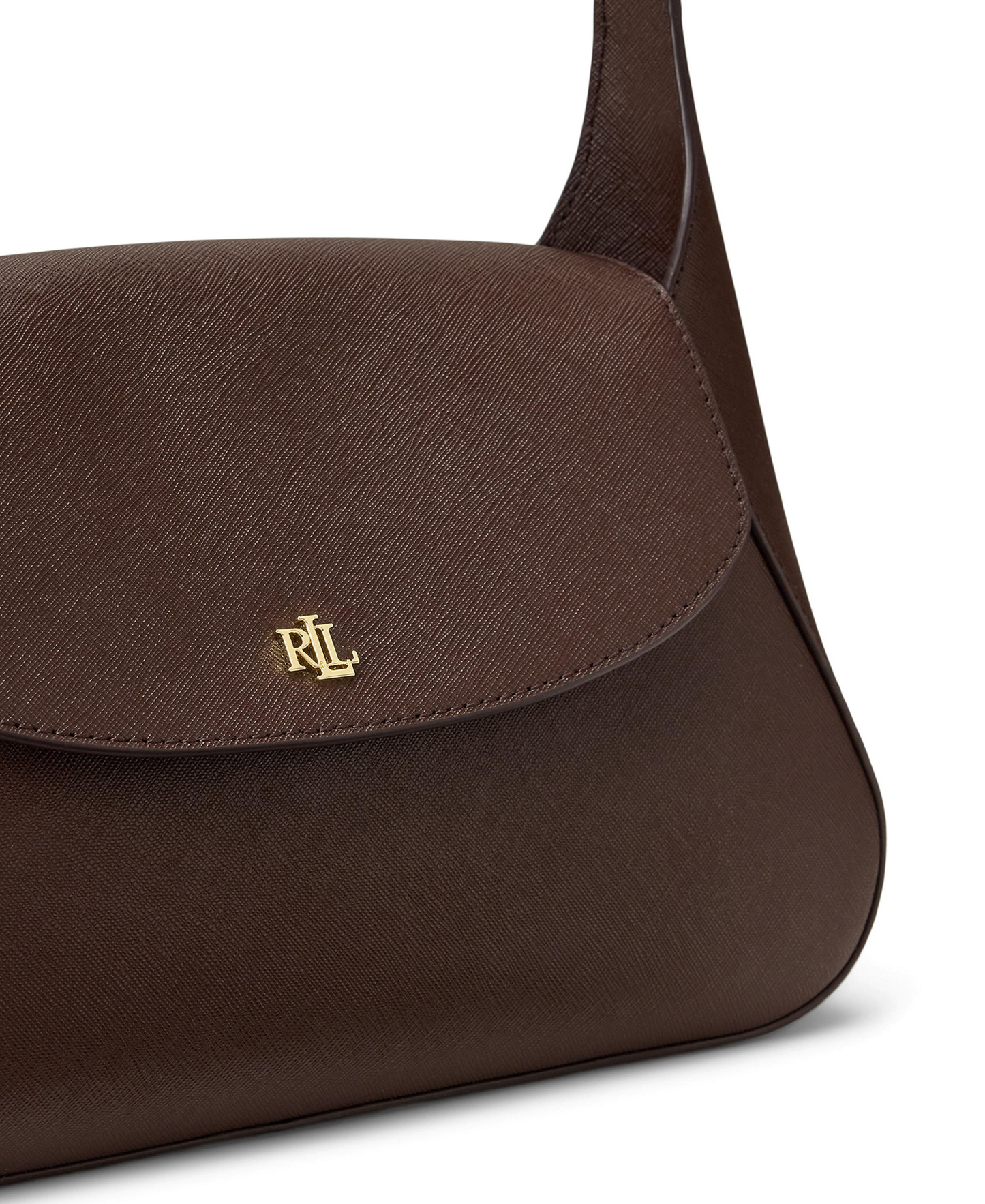 Lauren Ralph Lauren Schylar Small Slim Shoulder Bag - Chestnut Brown