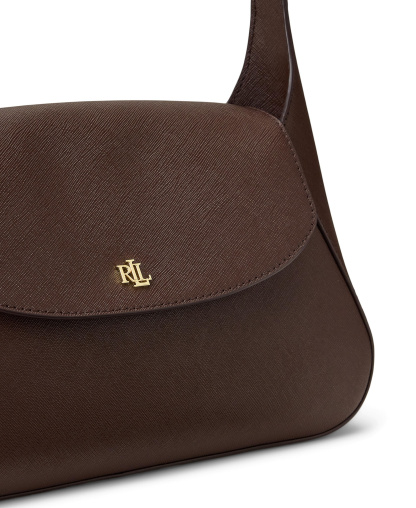 Lauren Ralph Lauren Schylar Small Slim Shoulder Bag - Chestnut Brown
