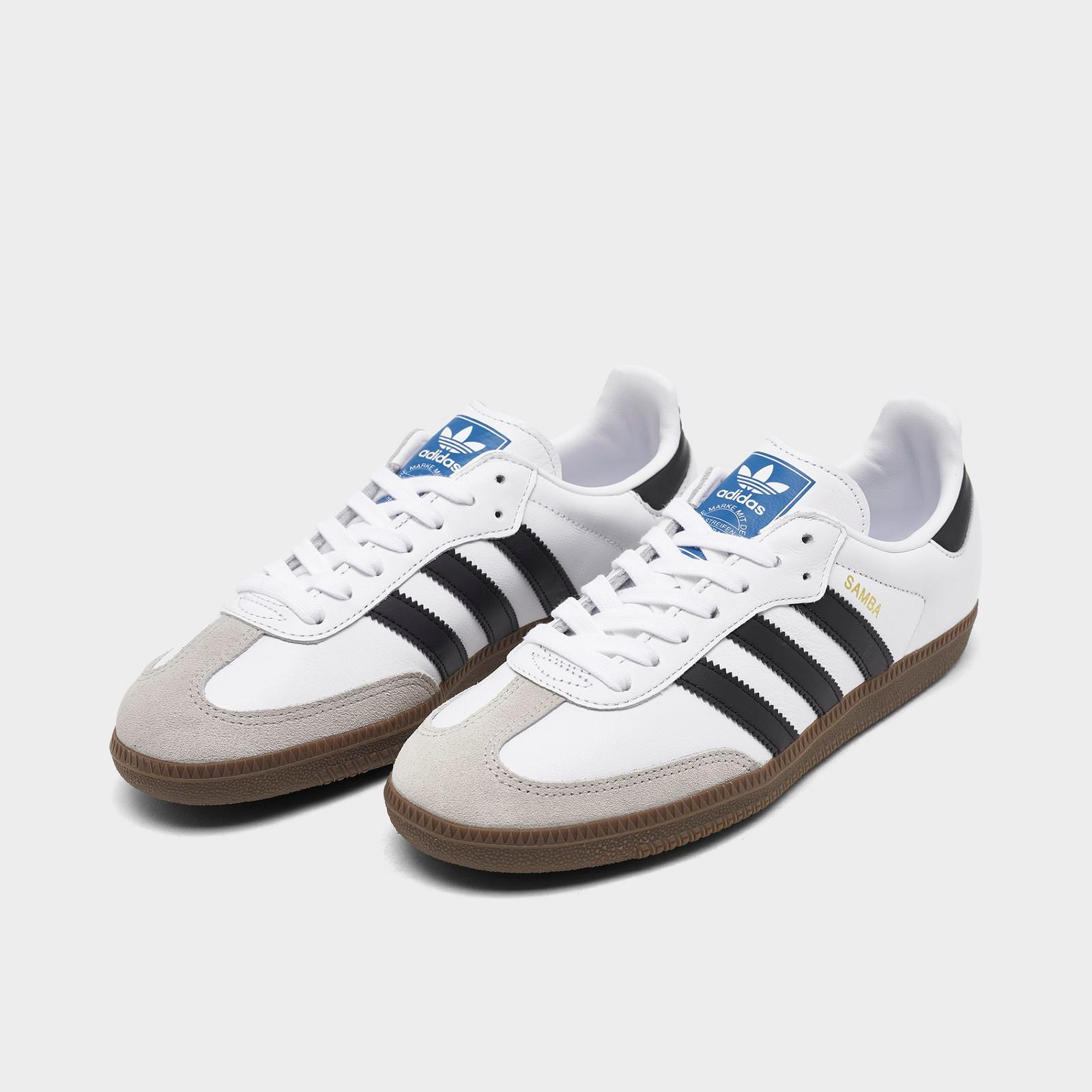 Women's adidas Originals Samba OG Casual Shoes - White/Black/Clear Granite - view 2