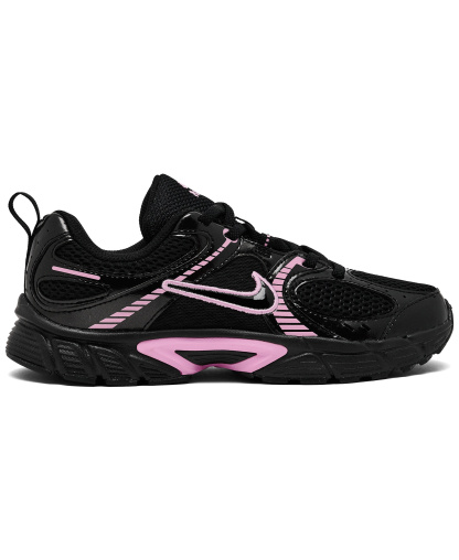 Nike Little Kids V5 RNR Elastic Lace Lifestyle Sneakers from Finish Line - Black, Pink Rise