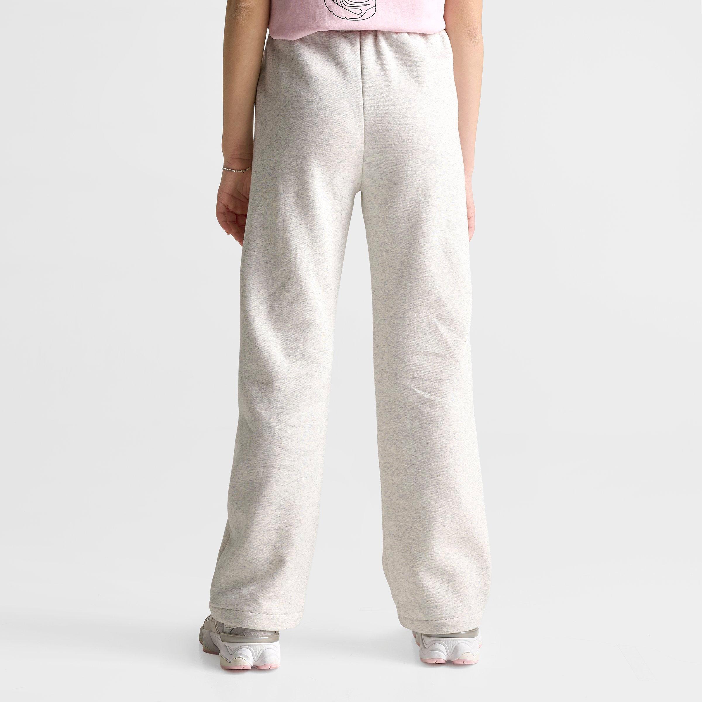 Girls' Big Kids' New Balance Wide Leg Sweatpants - Ash Heather - view 4