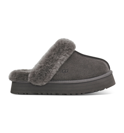UGG® Women's Disquette Slip-On Clog Slippers - Charcoal