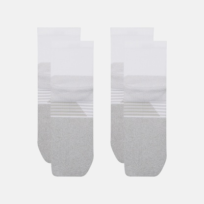 New Balance Pro Training Cushion QTR Socks 2 Pack, LAS25142WT