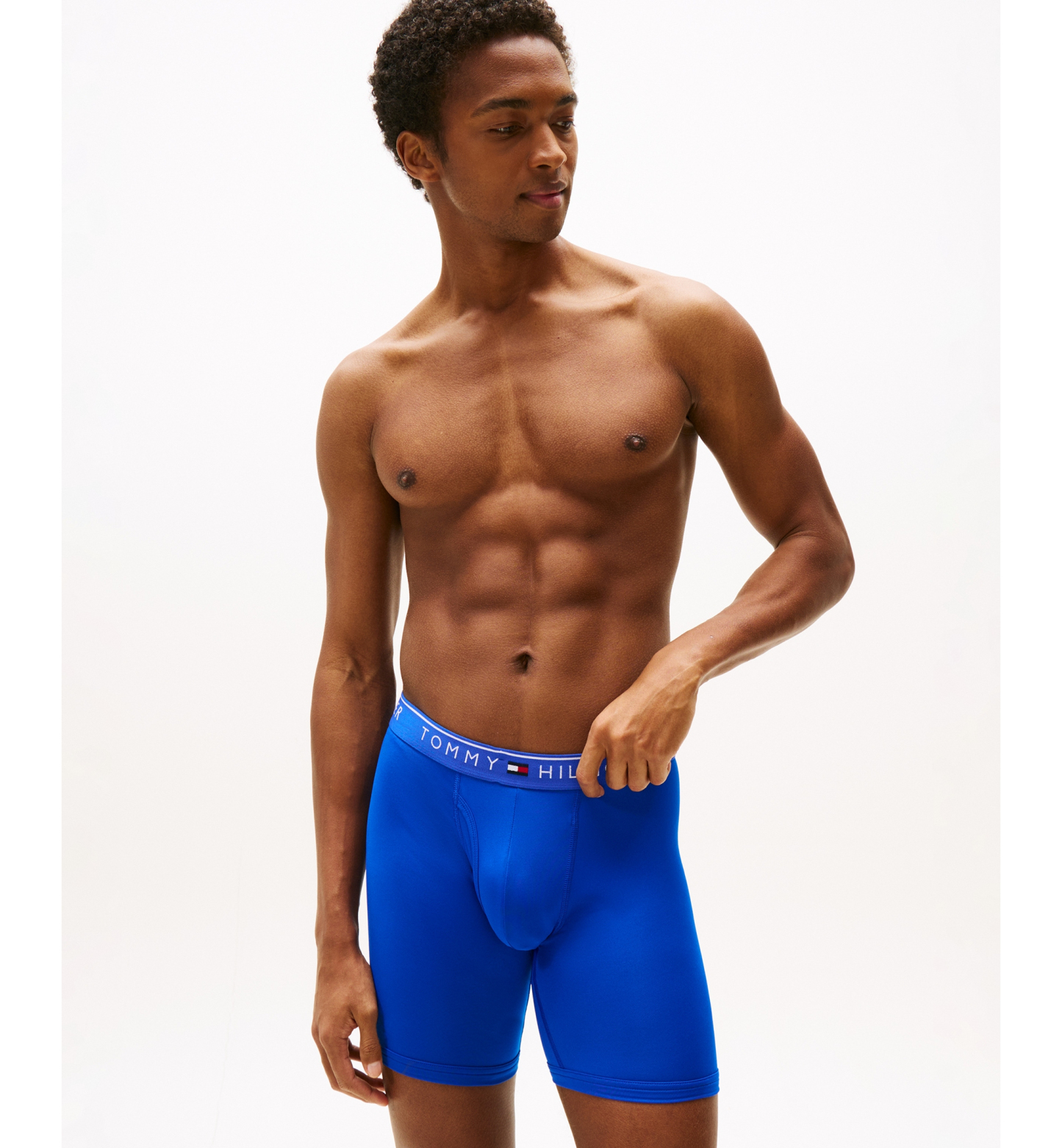 Tommy Hilfiger Men's Micro Boxer Briefs, 3-Pack - Breezy Blue/Royalty/Desert Sky
