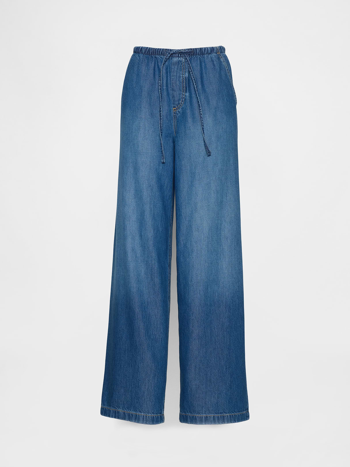 Mid Rise UltraSoft Easy Baggy Jeans - Medium indigo