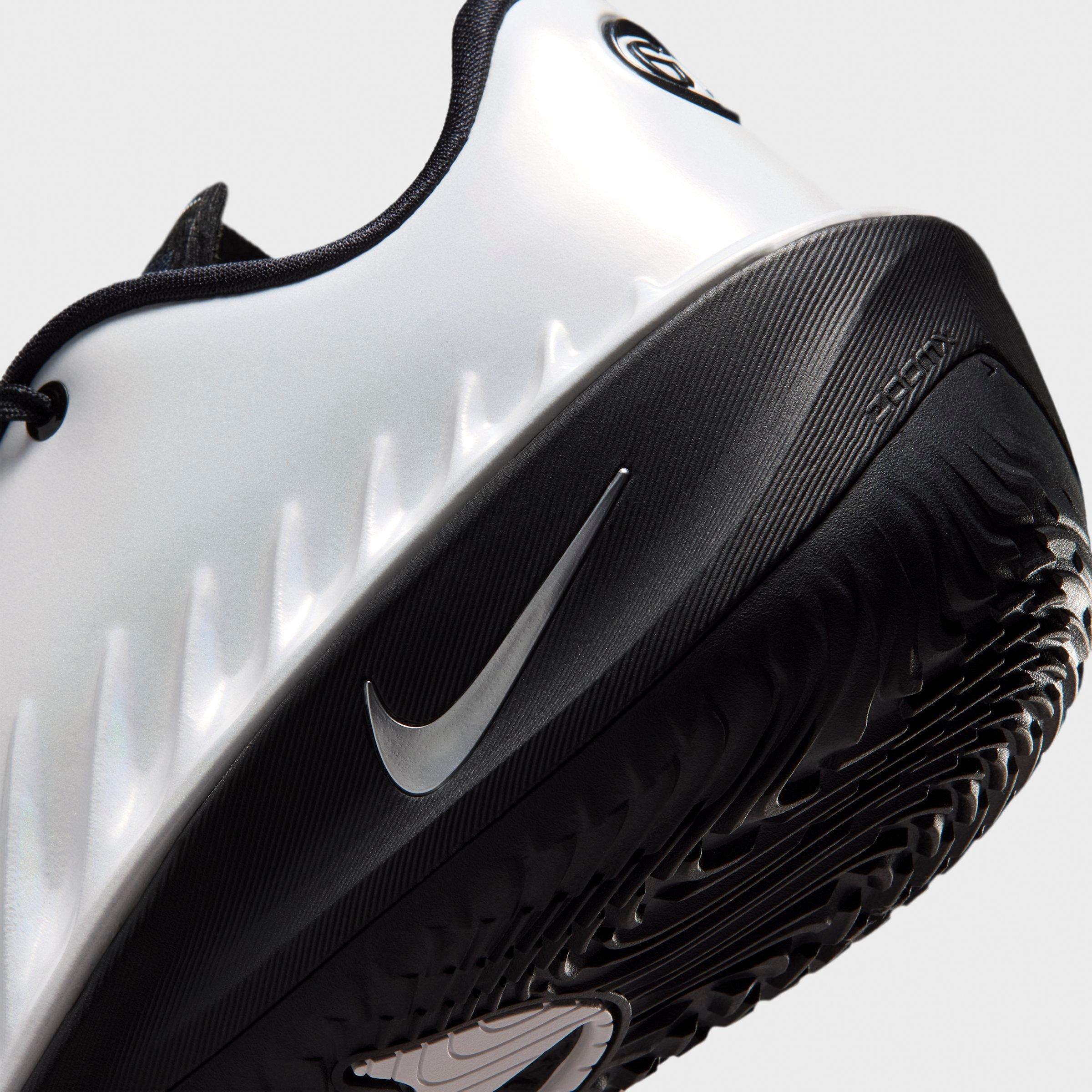 Men's Nithtke G.T. Cut 4 Basketball Shoes - White/Black/Metallic Silver - Detail shot