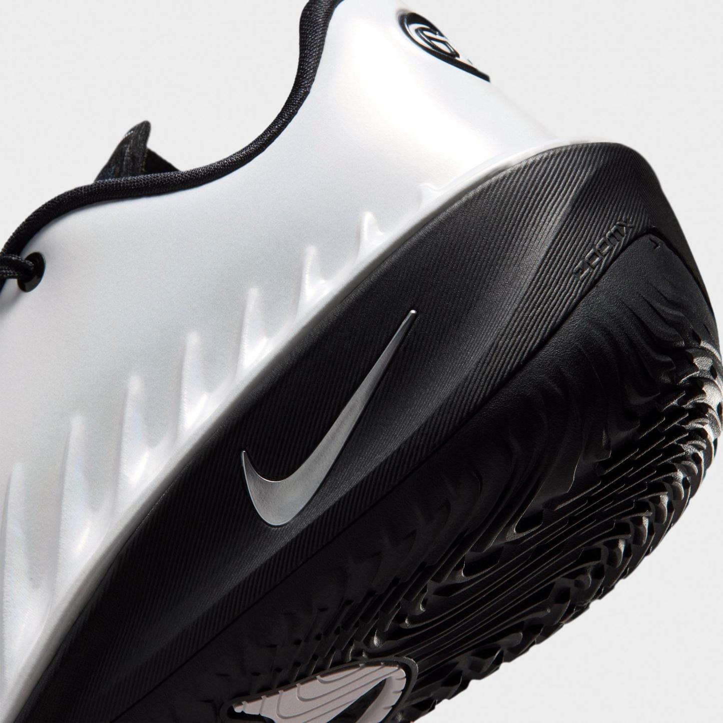 Men's Nithtke G.T. Cut 4 Basketball Shoes - White/Black/Metallic Silver - Detail shot