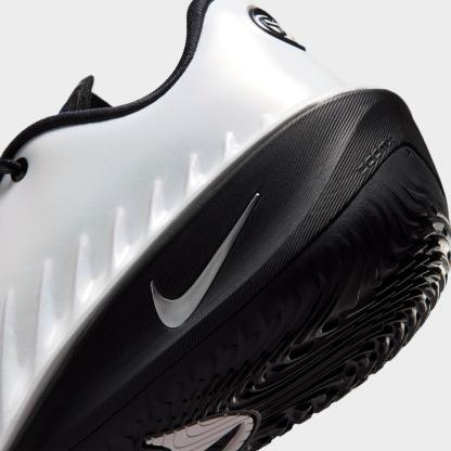 Men's Nithtke G.T. Cut 4 Basketball Shoes - White/Black/Metallic Silver - Detail shot