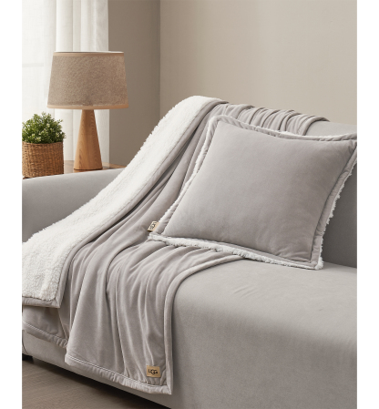 UGG® Dasha Decorative 2-Pack Pillow, 20" x 20" - Seal