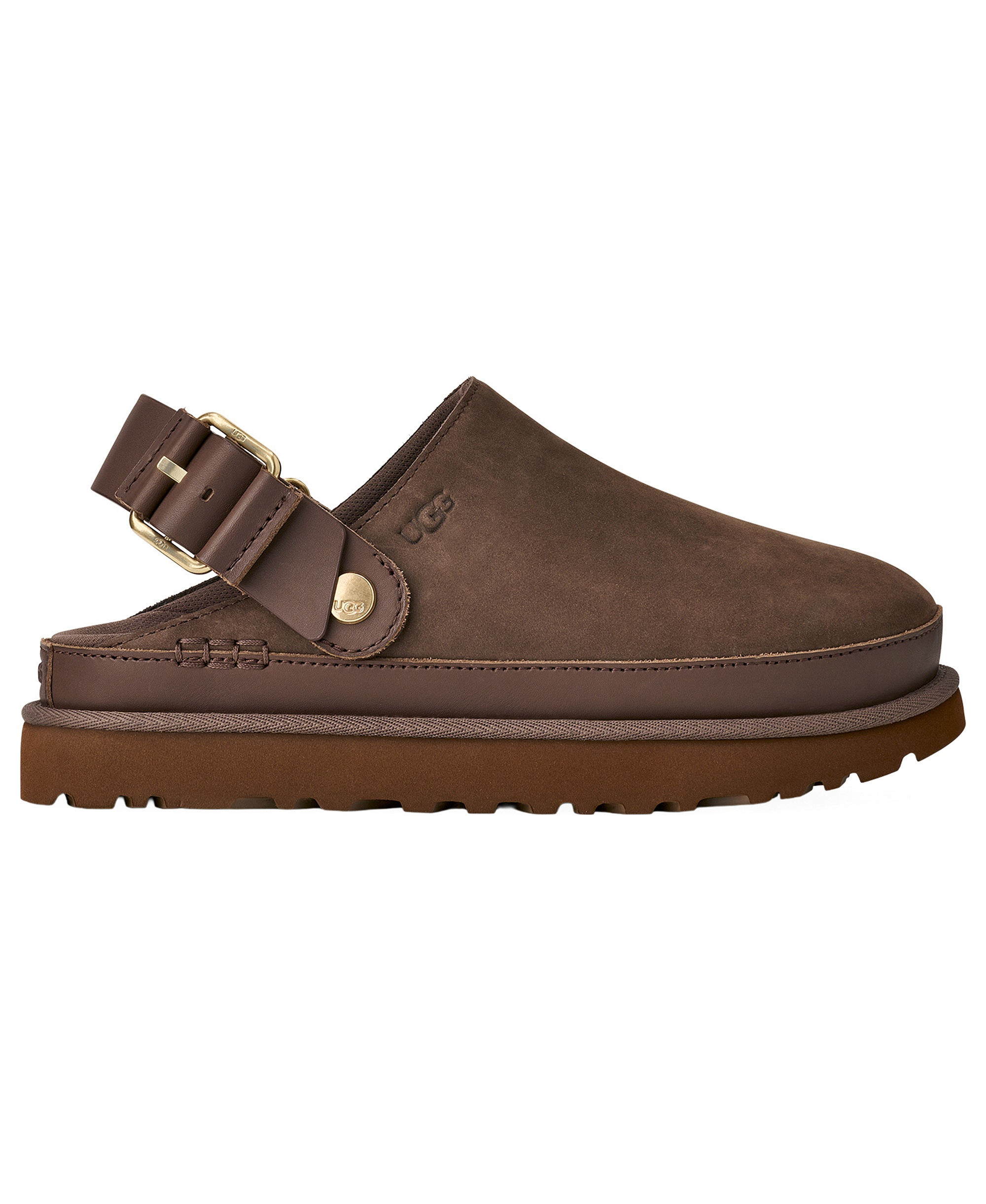 UGG® Women's Goldenstar Villa Round Toe Clogs - Molasses