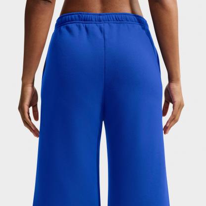 Women's Nithtke Studio Fleece Medium Weight "Graphic Pack" Embossed Mid-Rise Wide-Leg Pants - Old Royal/Old Royal