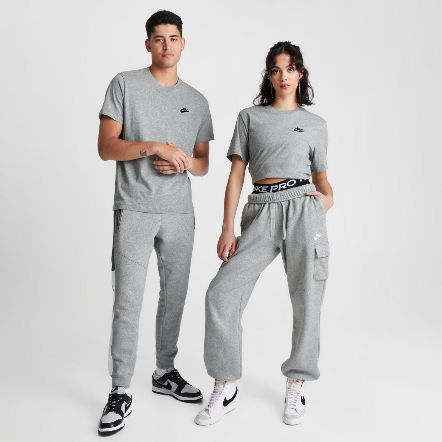 Nike Sportswear Club T-Shirt - Dark Grey Heather/Black