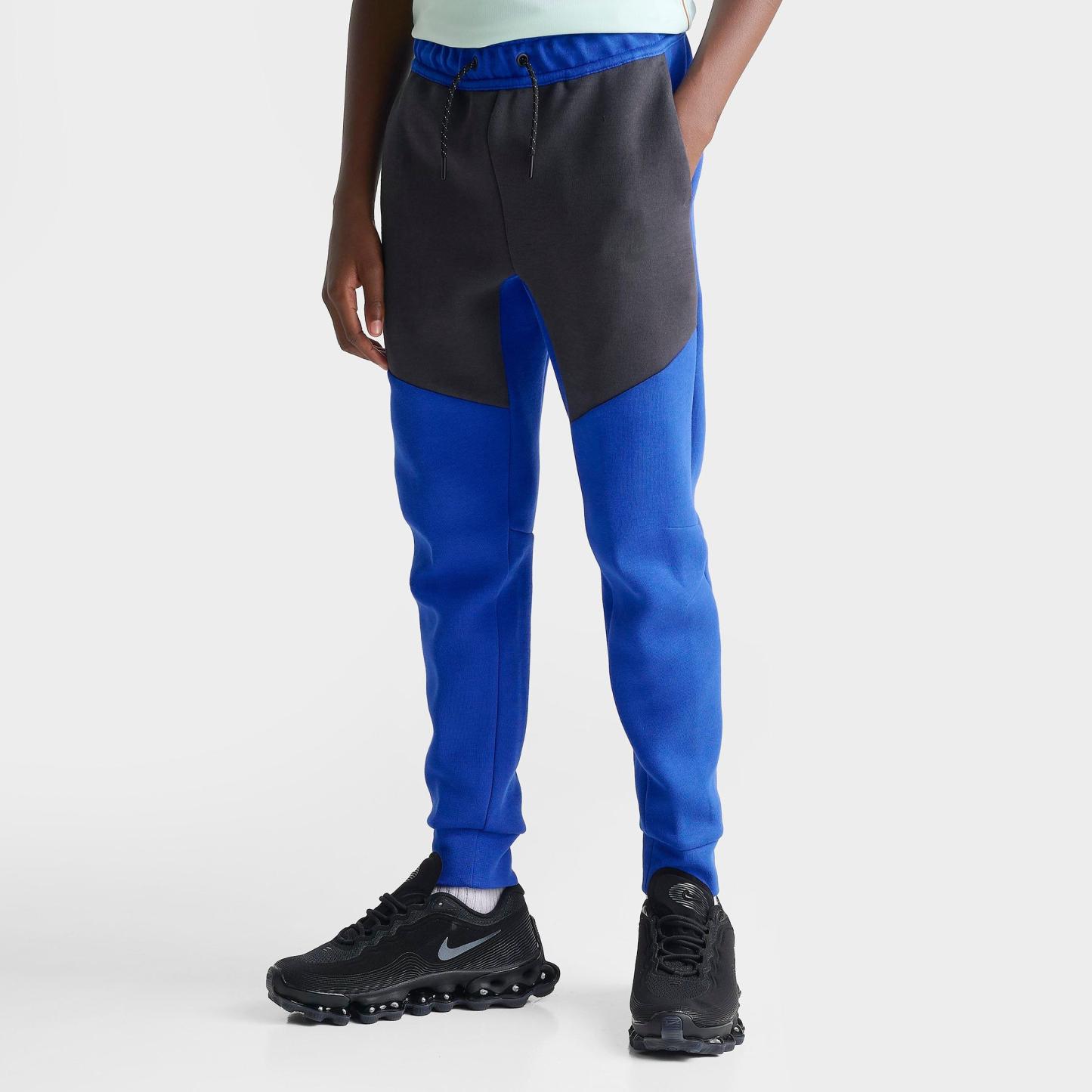 Big Kids' Nithtke Sportswear Tech Fleece Reflective Jogger Pants - Game Royal/Anthracite/Black/Black