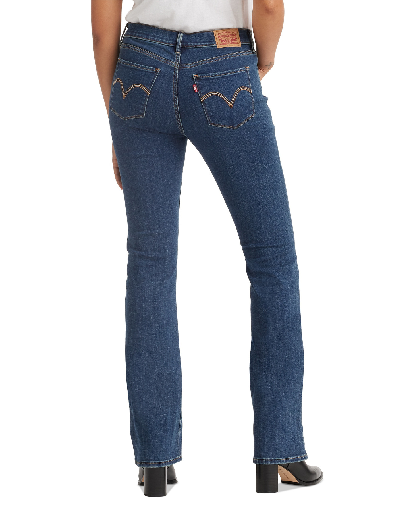 Levi's Women's Casual Classic Mid Rise Bootcut Jeans - Lapis Wave