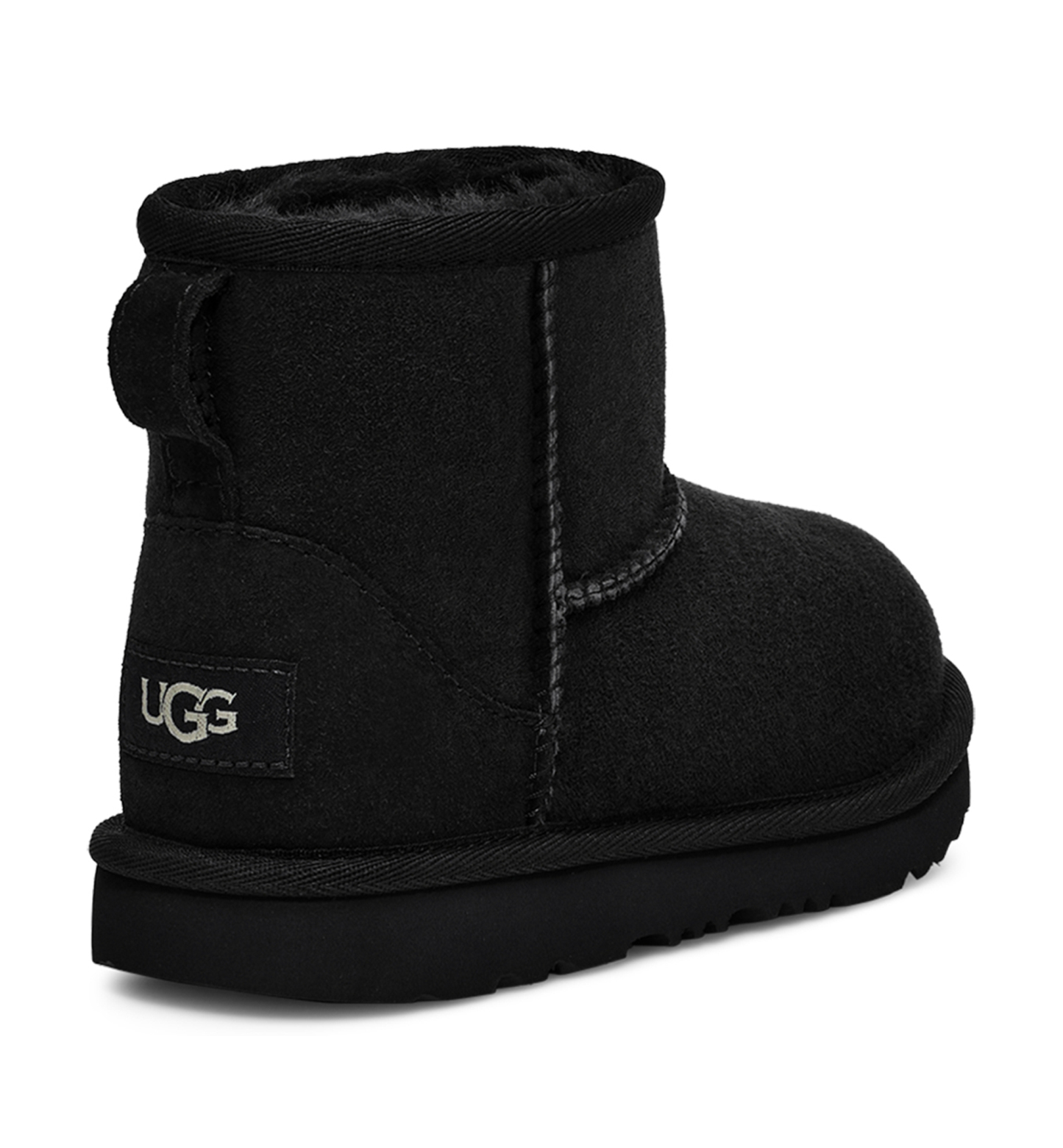 UGG® Toddler Kids Classic Mini II Round Toe Booties - Black