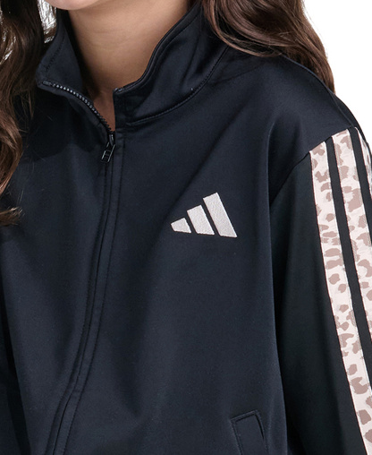 adidas Girls' 8-16 Long-Sleeve Jacket and Pants, 2-Piece Set - Black