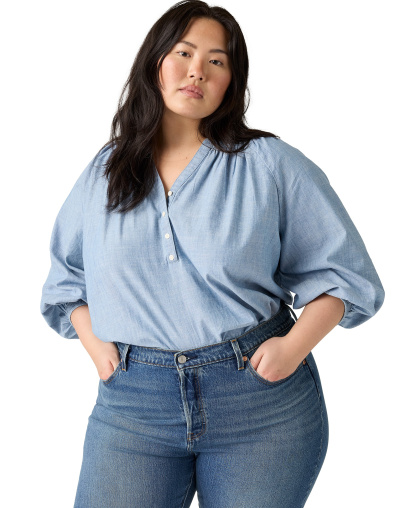 Levi's Women's Reverie Split V-Neck Blouse - Why Hello