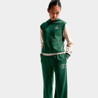 Big Kids' Nithtke Sportswear Club French Terry Open-Hem Pants - Fir/Sanddrift