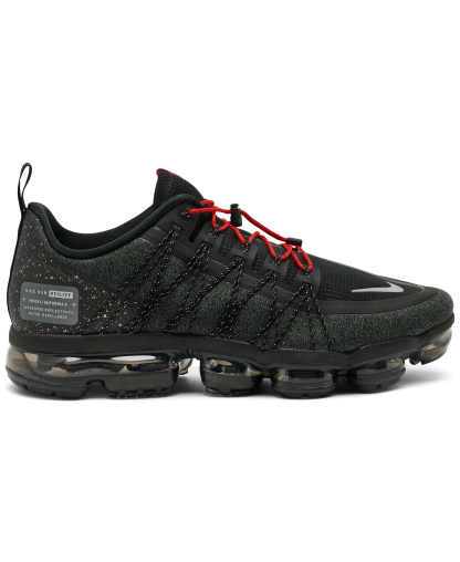 Nike Men's Air VaporMax Run Utility Running Sneakers from Finish Line - Black, Reflective sliver