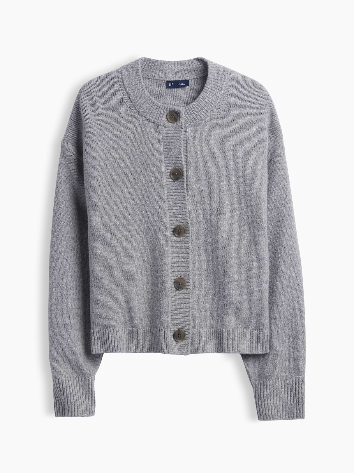CashSoft Oversized Chunky Cardigan - Heather grey