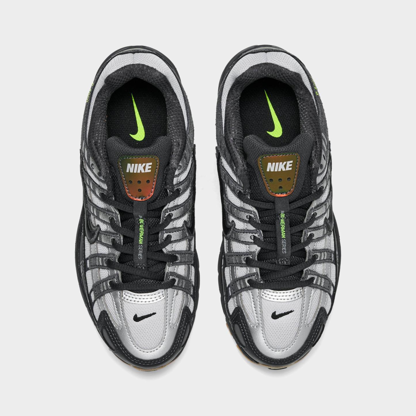 Big Kids' Nithtke P-6000 Casual Shoes - Grey Fog/Black/Anthracite/Volt - Top view