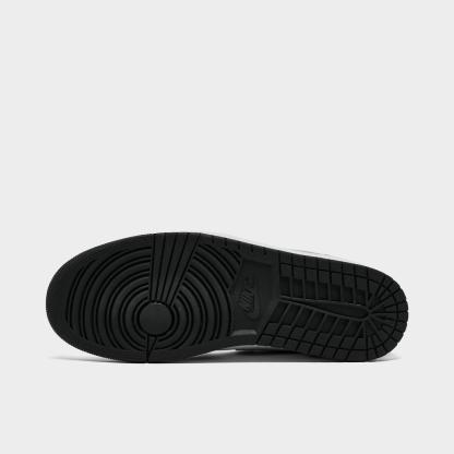 Men's Air Jordan Retro 1 Low Casual Shoes - Black/Particle Grey/White - view 6