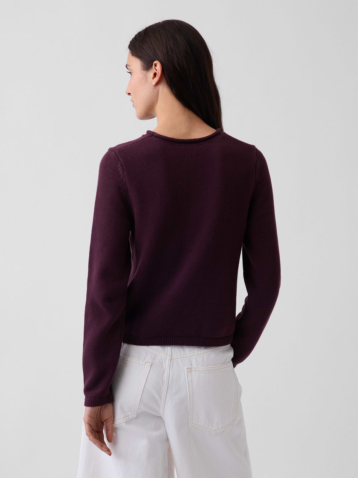 100% Cotton Rollneck Sweater - Bordeaux purple Brannan Bear