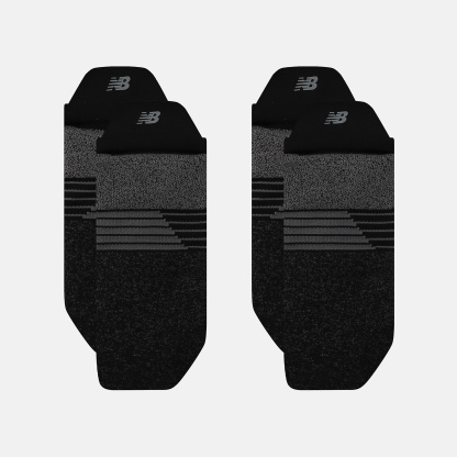 New Balance Pro Training Cushion Tab Socks 2 Pack, LAS25143BK